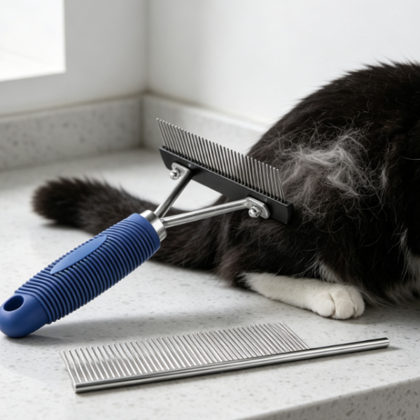 Long-Tooth Stainless Steel Undercoat Rake
