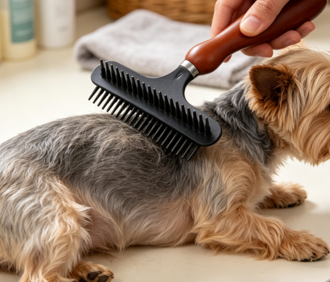 Handheld Carpet Rake For Fluffing And Cleaning - Image 2