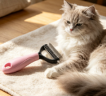 Double-Sided Dematting Undercoat Rake For Long-Haired Pets