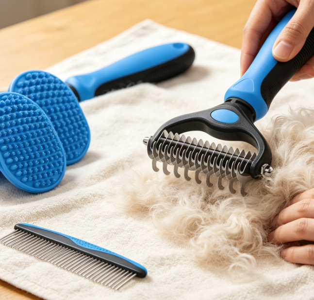 Double-Sided 4-In-1 Wide-Surface Undercoat Rake - Image 2