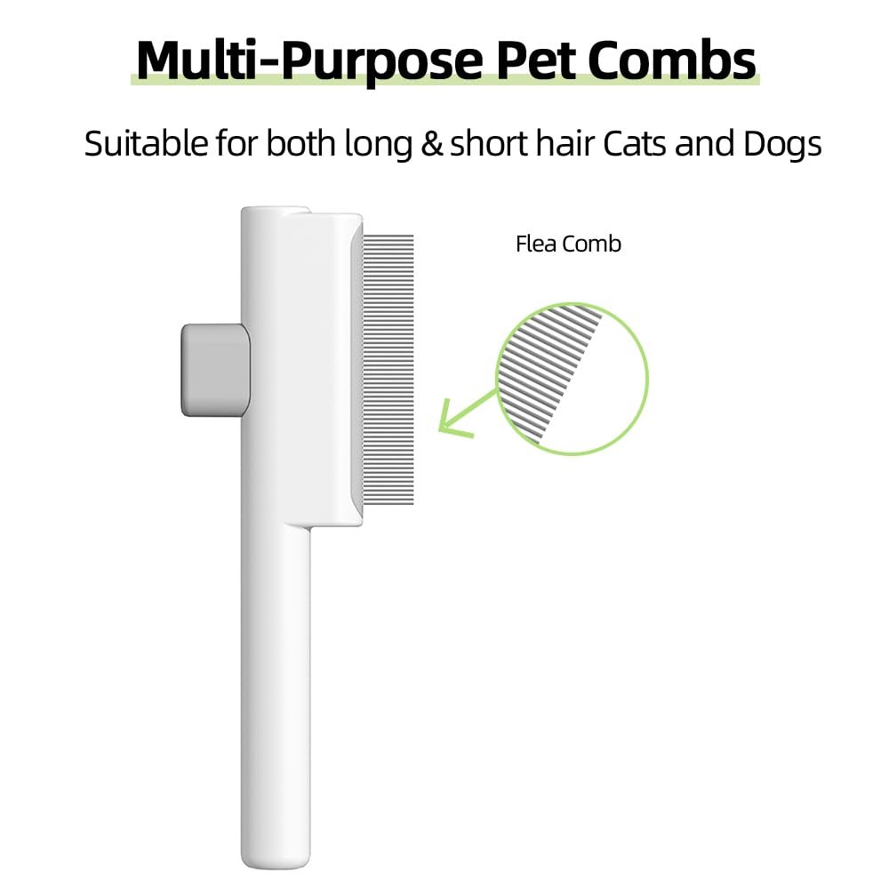 Self-Cleaning De-Shedding And Flea Comb (Massage & Detangling) - Image 2