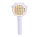 Self-Cleaning Loose Fur Brush With Fine-Tooth Comb And Storage Case