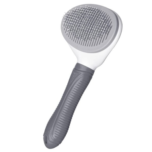 Self-Cleaning Slicker Brush For Cats, Dogs, And Rabbits With One-Click Cleaning