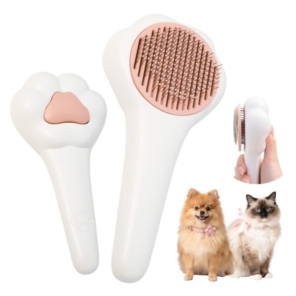Self-Cleaning Grooming Brush (Cat-Paw Design)
