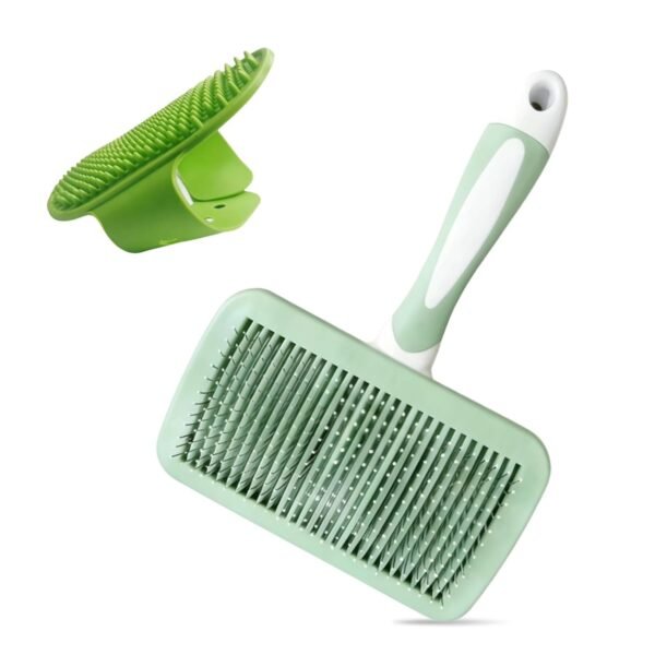 Self-Cleaning Loose Fur Brush (Gentle On Skin) For Cats And Dogs