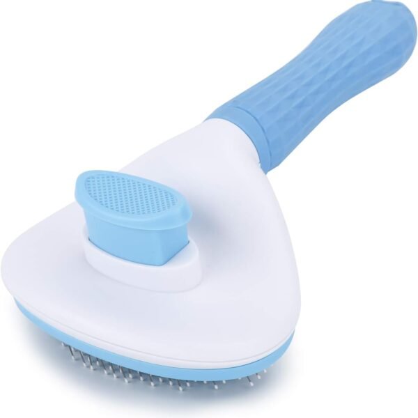 Self-Cleaning Slicker Brush For Cats, Dogs, And Rabbits (Massage & De-Shedding)