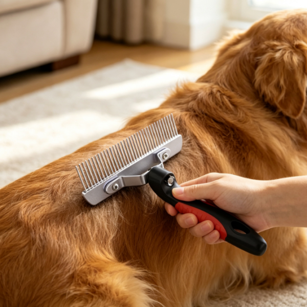 Heavy-Duty Rake For Long-Haired Pets