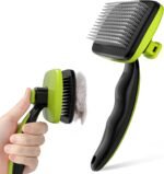 Self-Cleaning Slicker Brush For Cats And Dogs With One-Click Cleaning