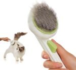 Self-Cleaning De-Shedding Brush With Release Button